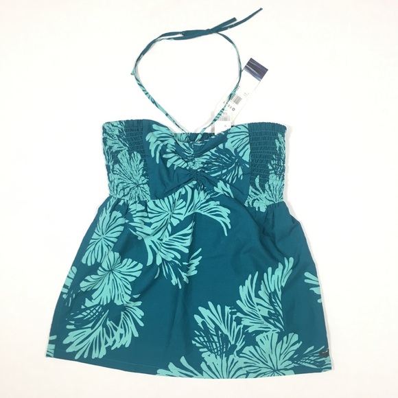 Roxy Tops - Roxy Tube Top Size Medium Leaf pattern Tropical